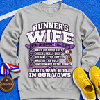 Runner’s Wife Winter Support Checklist Sweatshirt