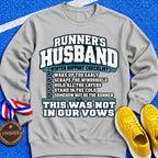 Runner’s Husband Winter Support Checklist Sweatshirt