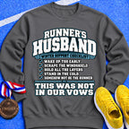 Runner’s Husband Winter Support Checklist Sweatshirt