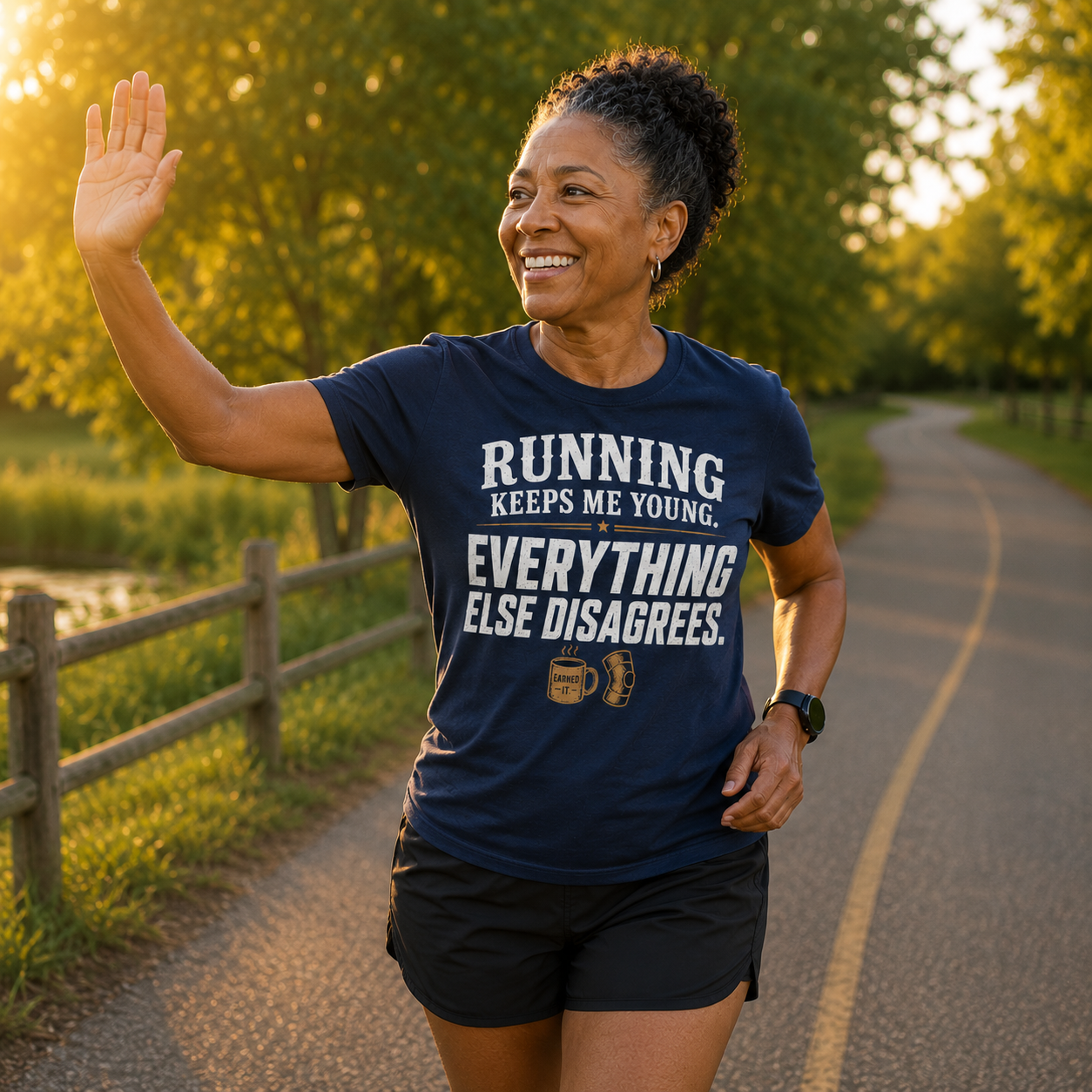 Running Keeps Me Young T-Shirt