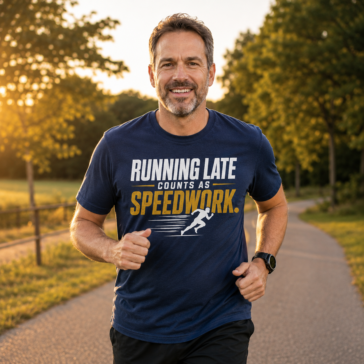 Running Late Counts as Speedwork T-Shirt