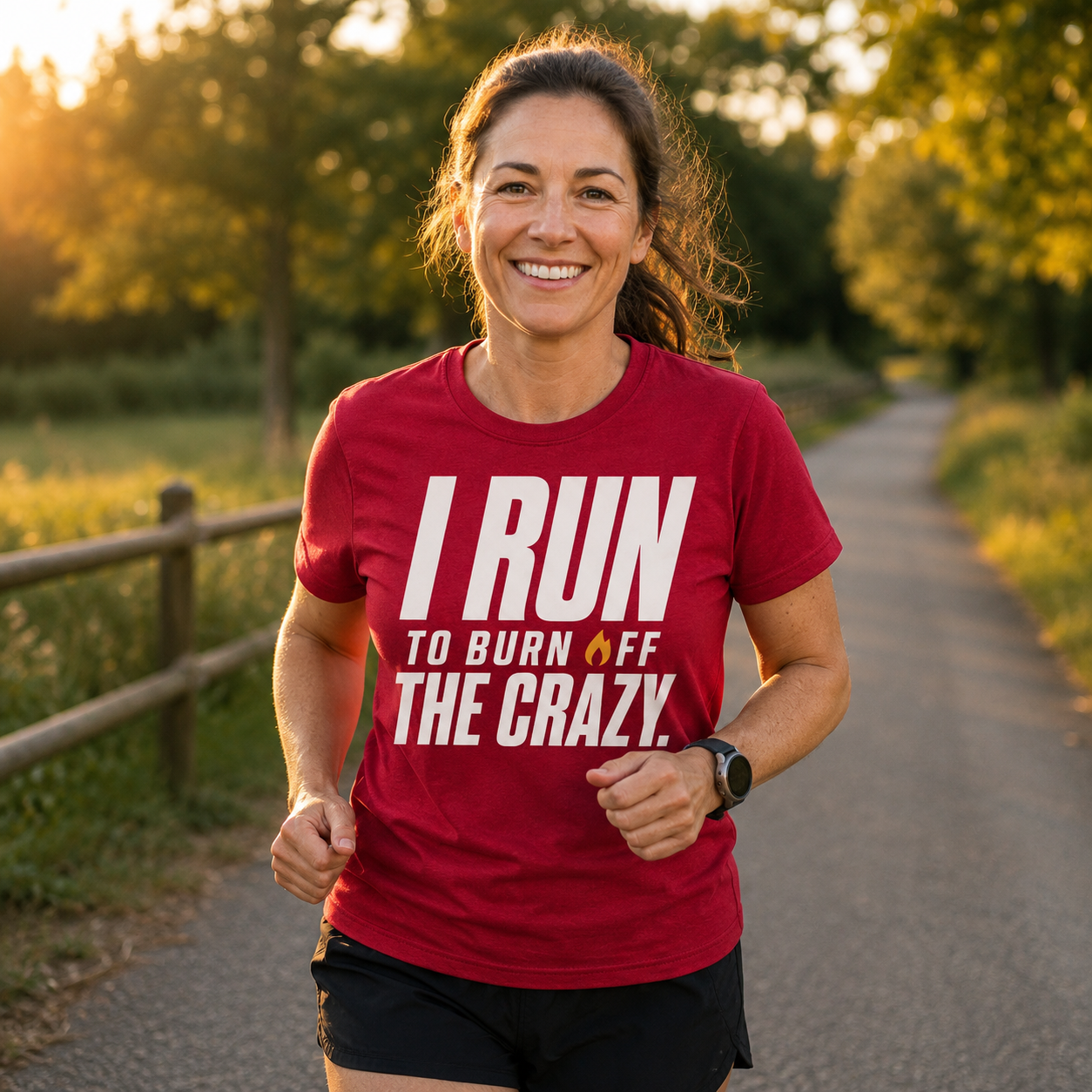 I Run To Burn Off The Crazy T-Shirt