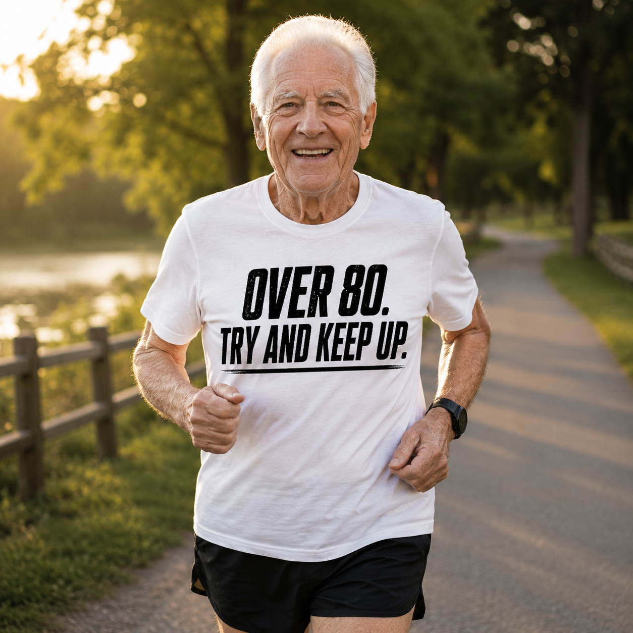 Over 80 Try And Keep Up T-Shirt