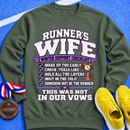 Runner’s Wife Winter Support Checklist Sweatshirt