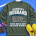 Runner’s Husband Winter Support Checklist Sweatshirt