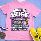 Runner's Wife Winter Support Checklist T-Shirt