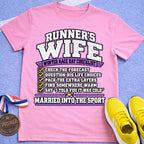 Runner's Wife Winter Race Day Checklist T-Shirt