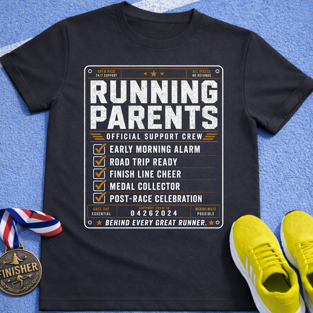 Running Parents Support Crew T-Shirt