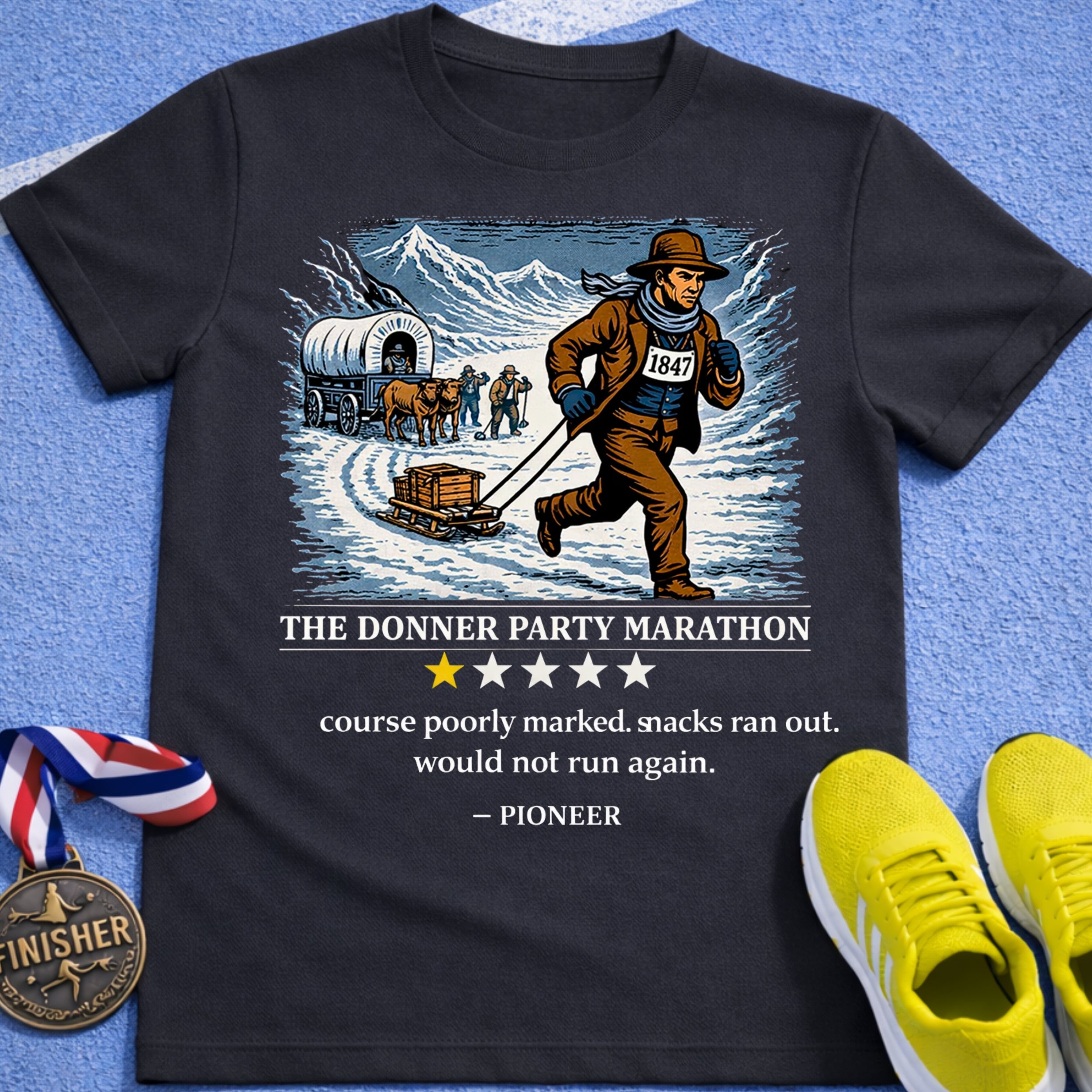 Donnor Party Marathon T-Shirt