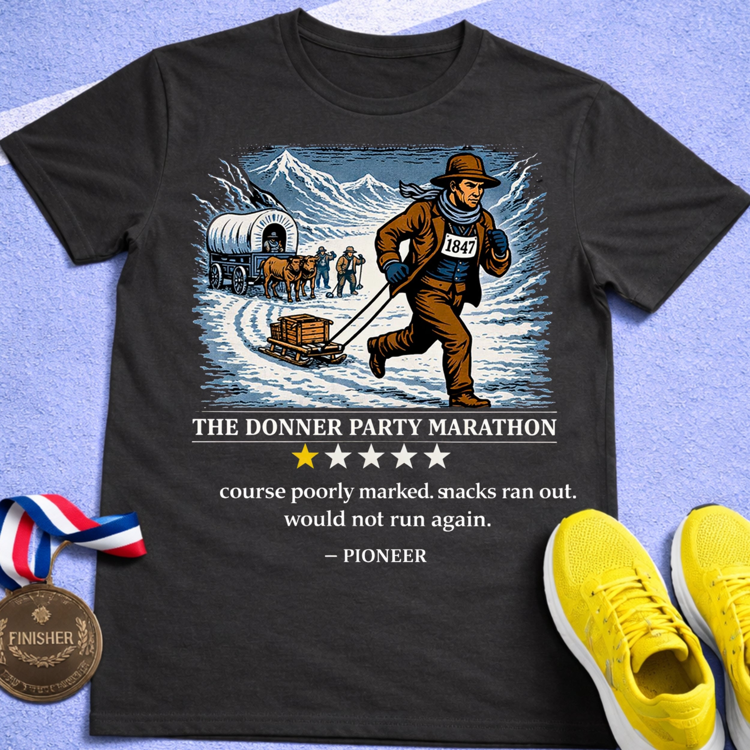 Donnor Party Marathon T-Shirt