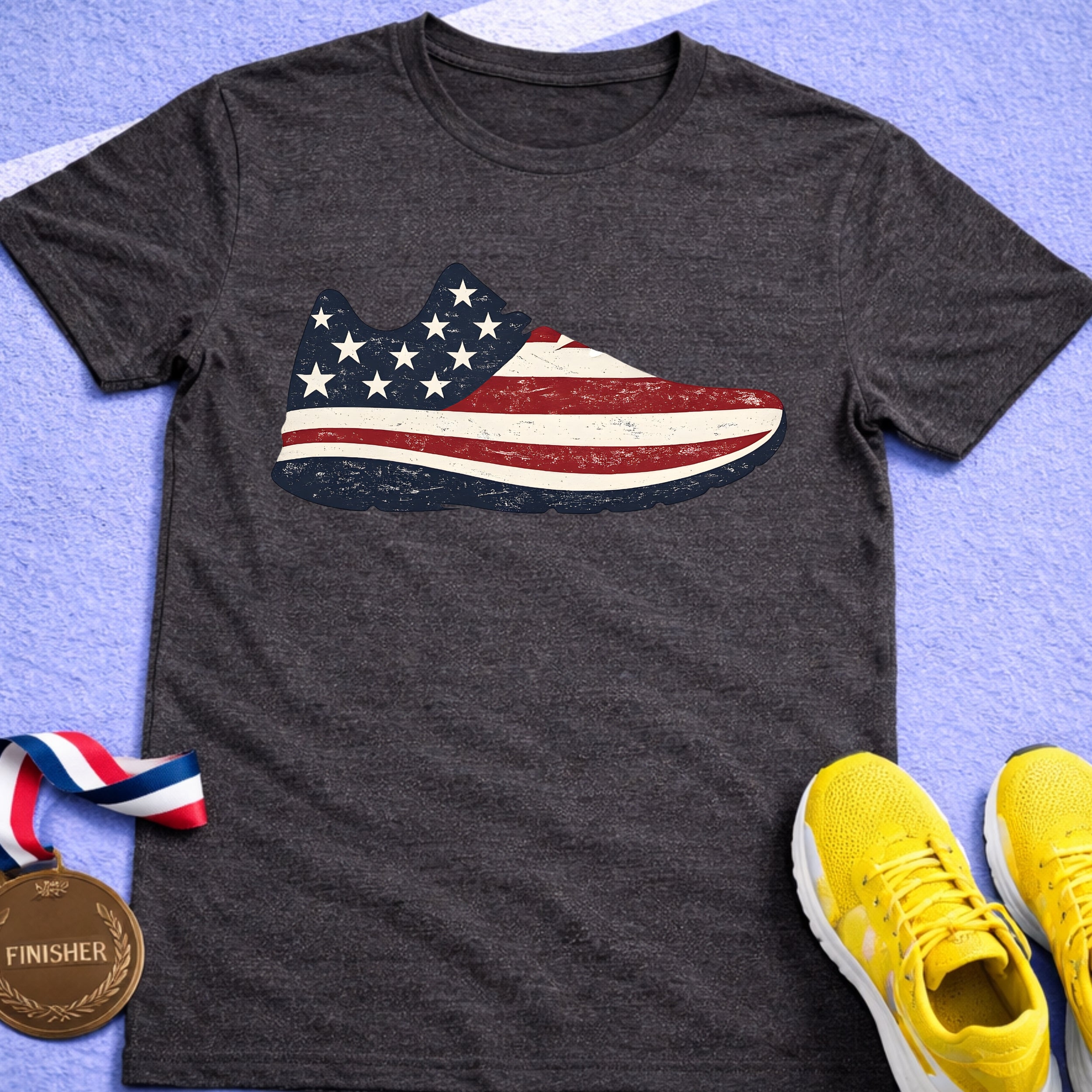 Patriotic Running Shoe T-Shirt
