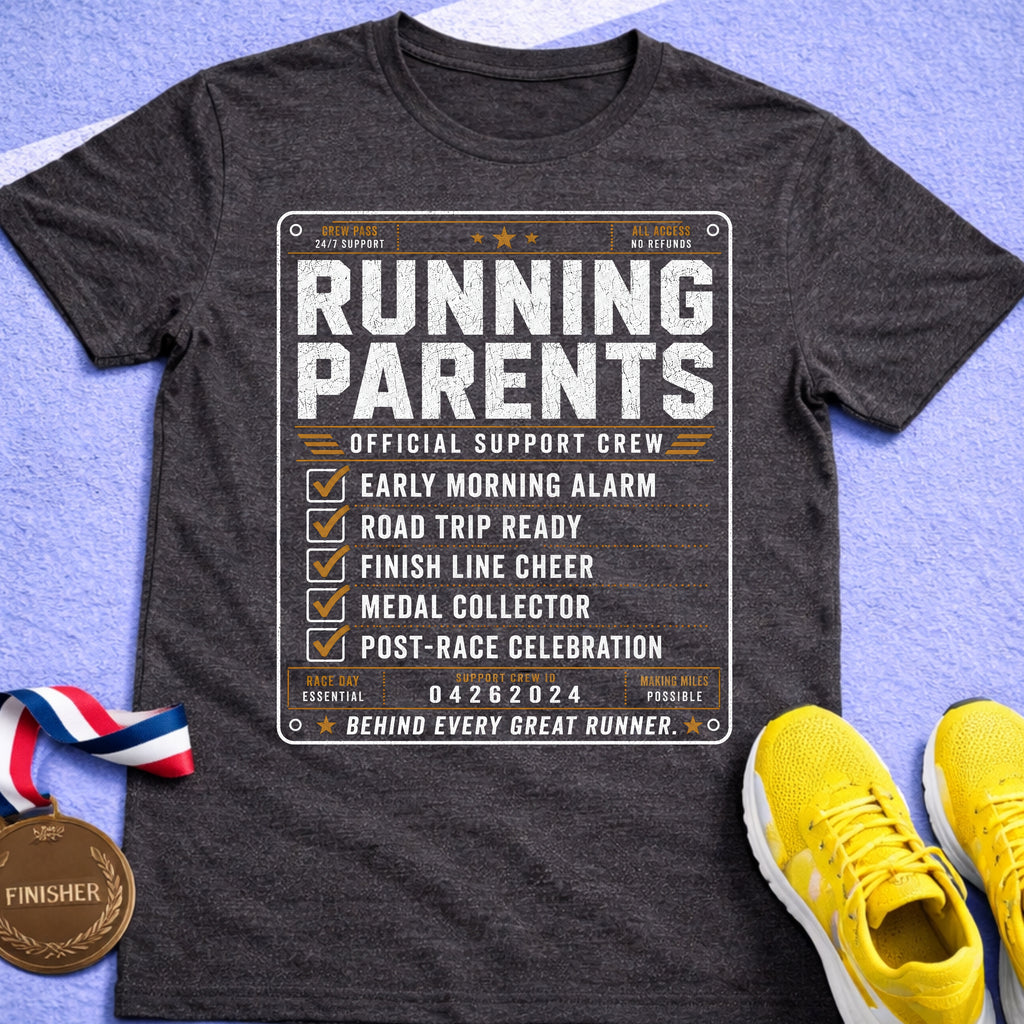 Running Parents Support Crew T-Shirt