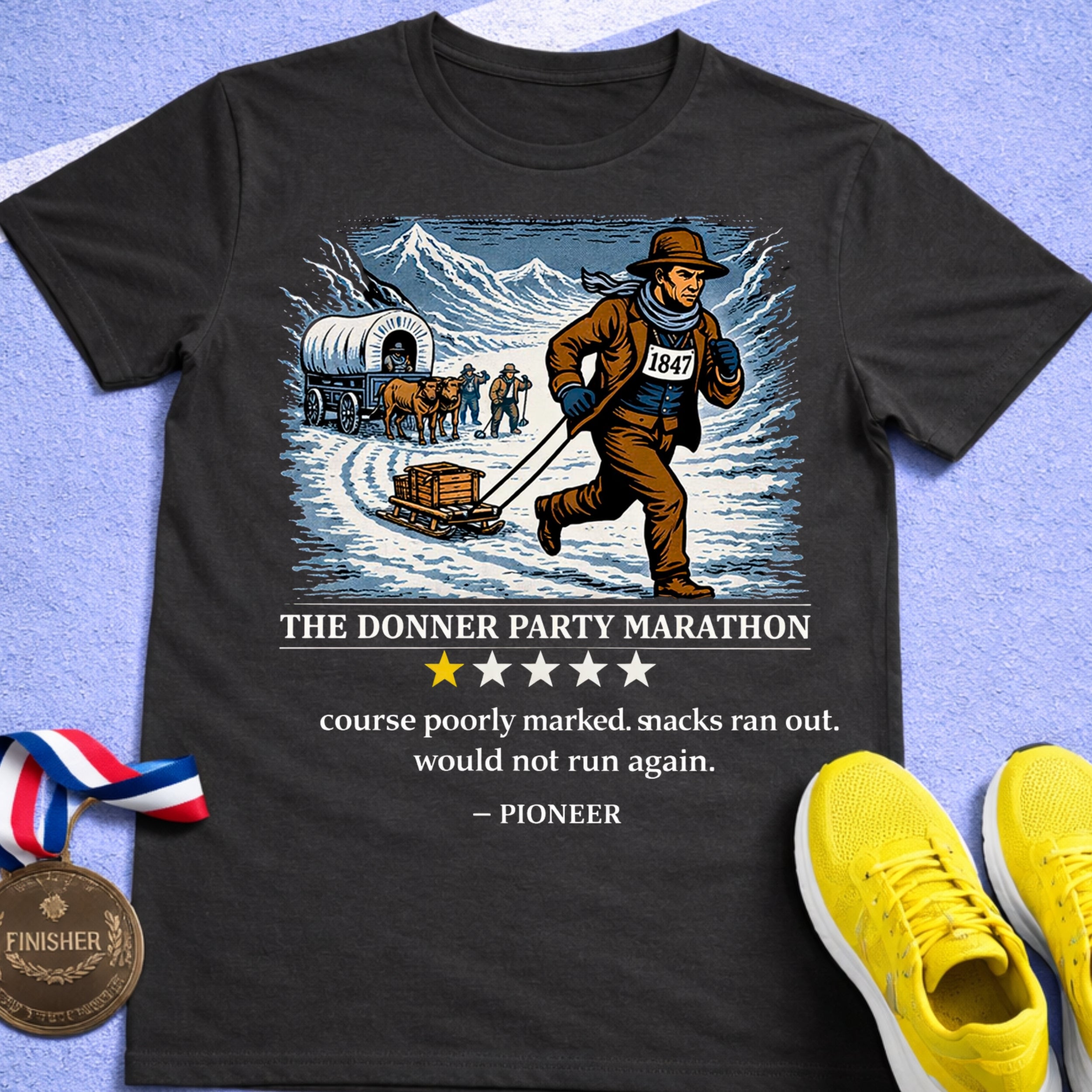 Donnor Party Marathon T-Shirt