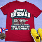 Runner's Husband Winter Support Checklist T-Shirt