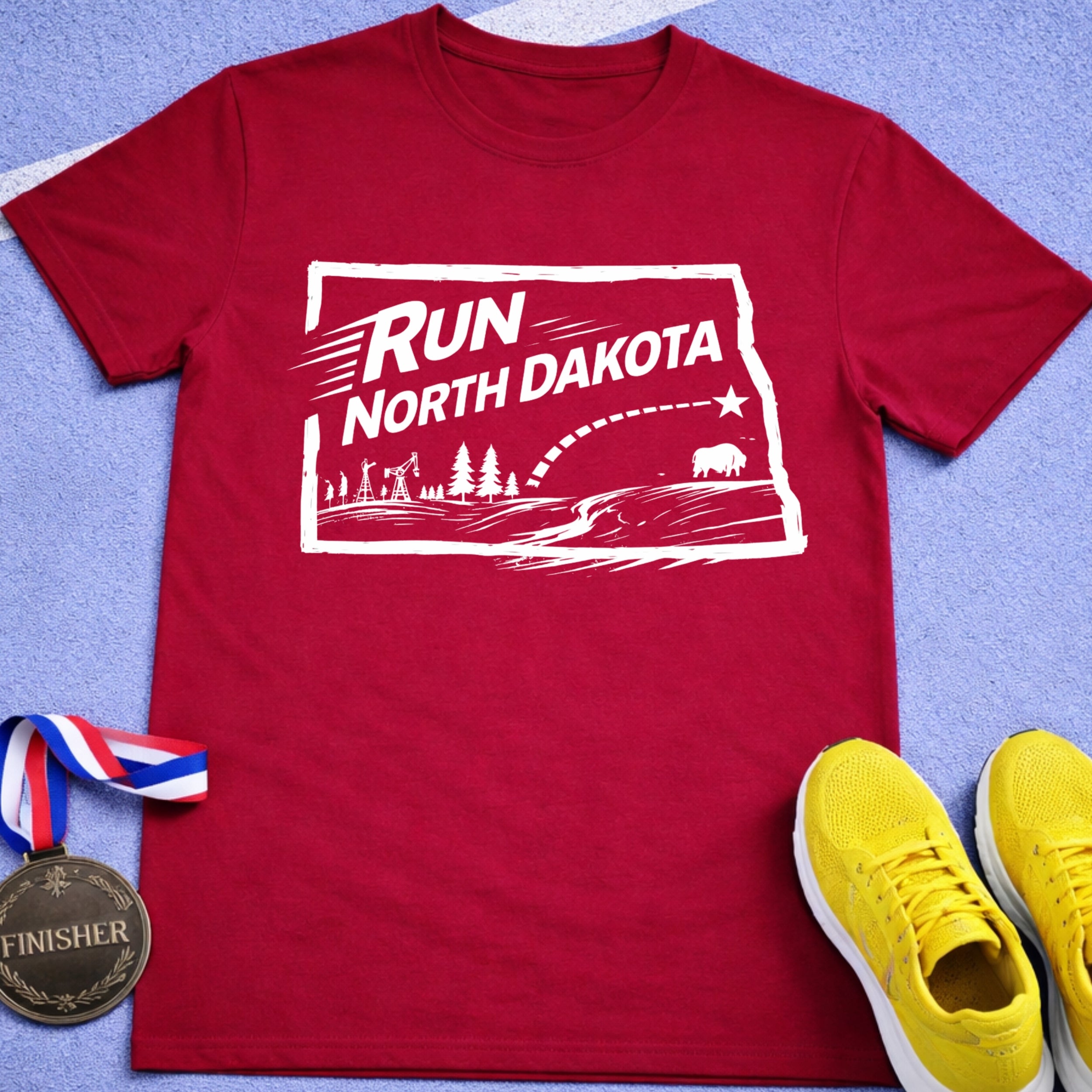 Run North Dakota T-Shirt
