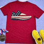 Patriotic Running Shoe T-Shirt
