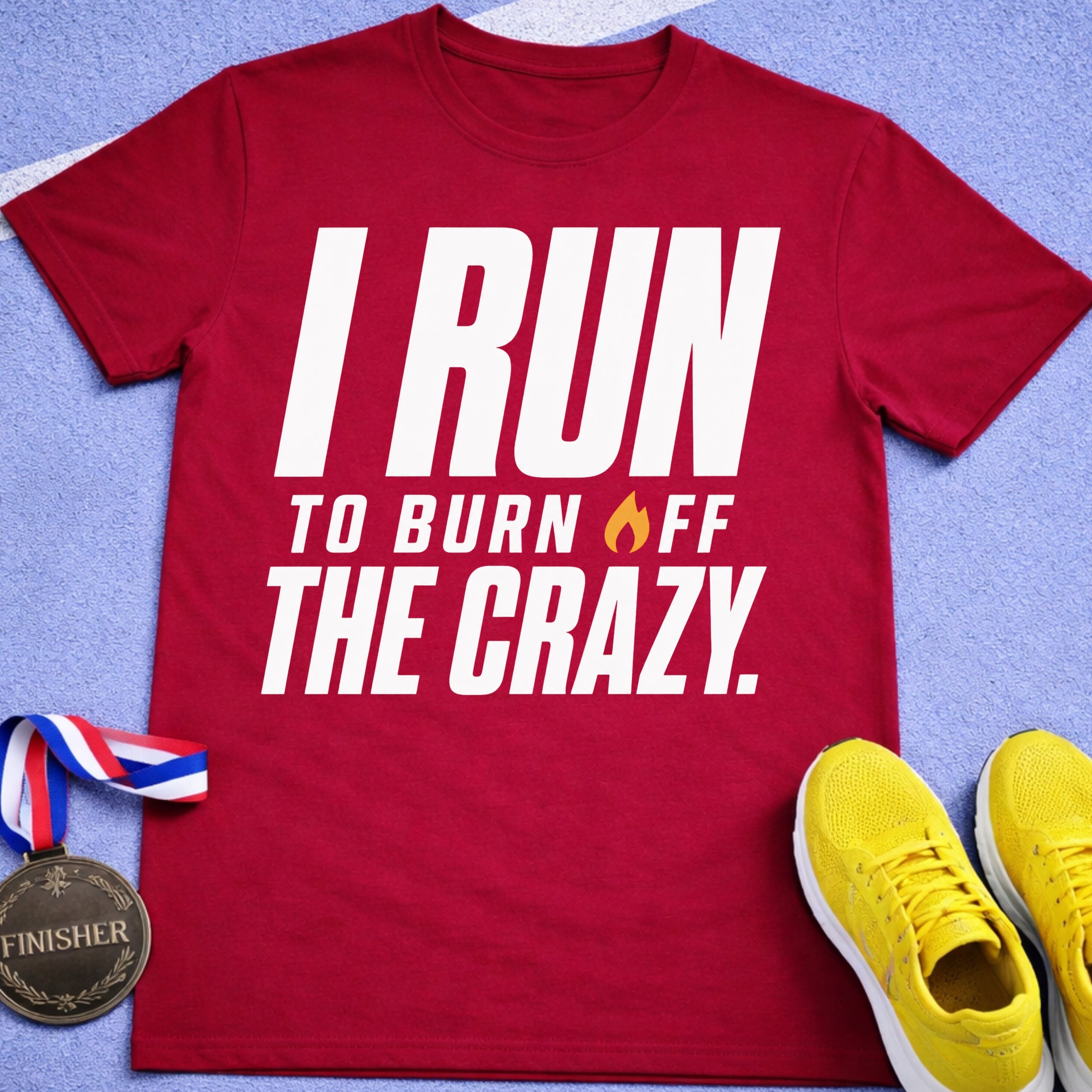I Run To Burn Off The Crazy T-Shirt