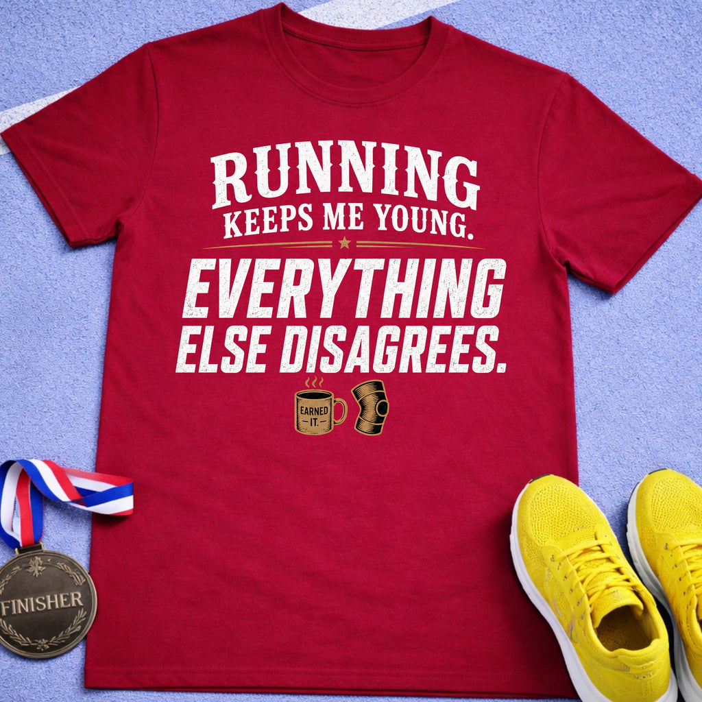 Running Keeps Me Young T-Shirt