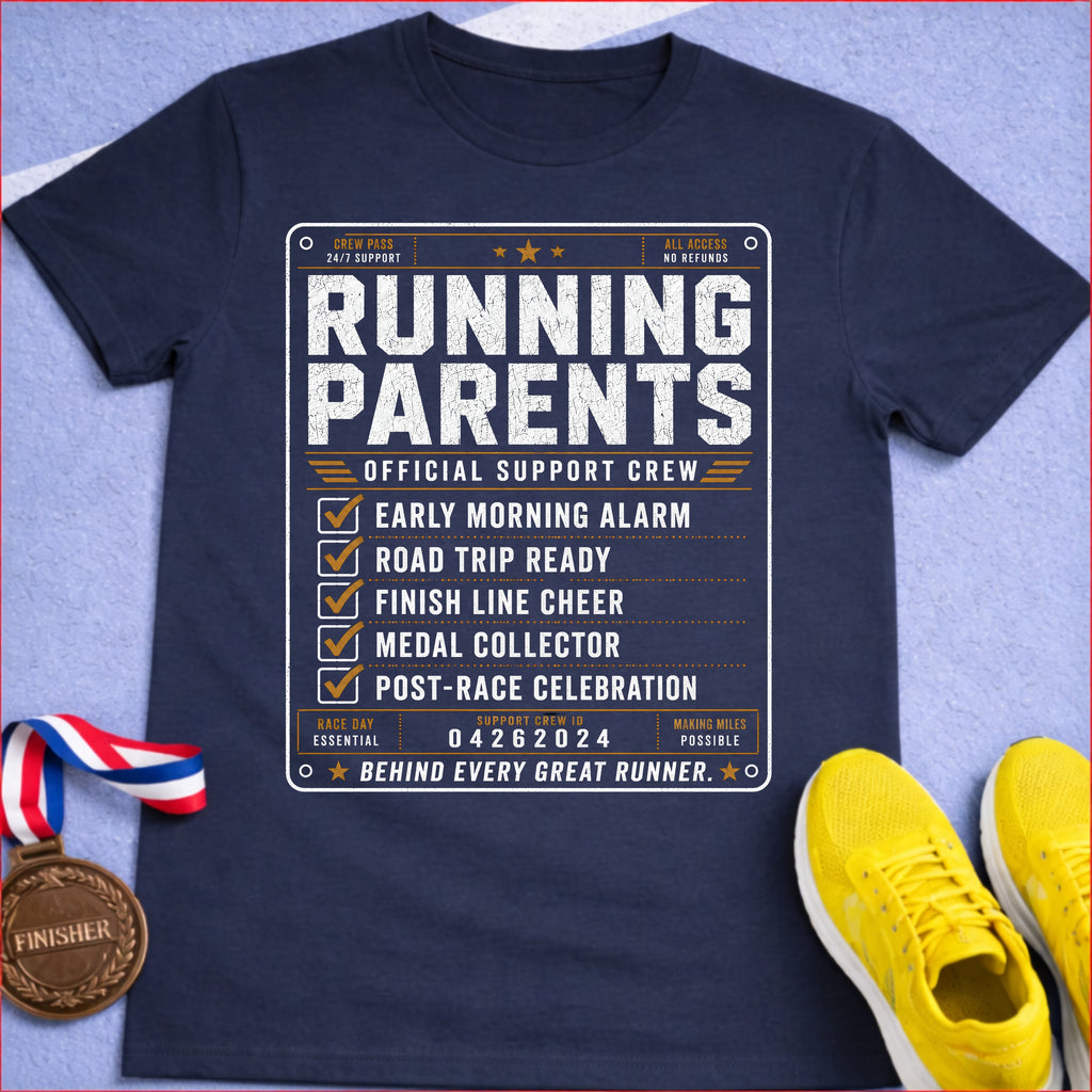 Running Parents Support Crew T-Shirt