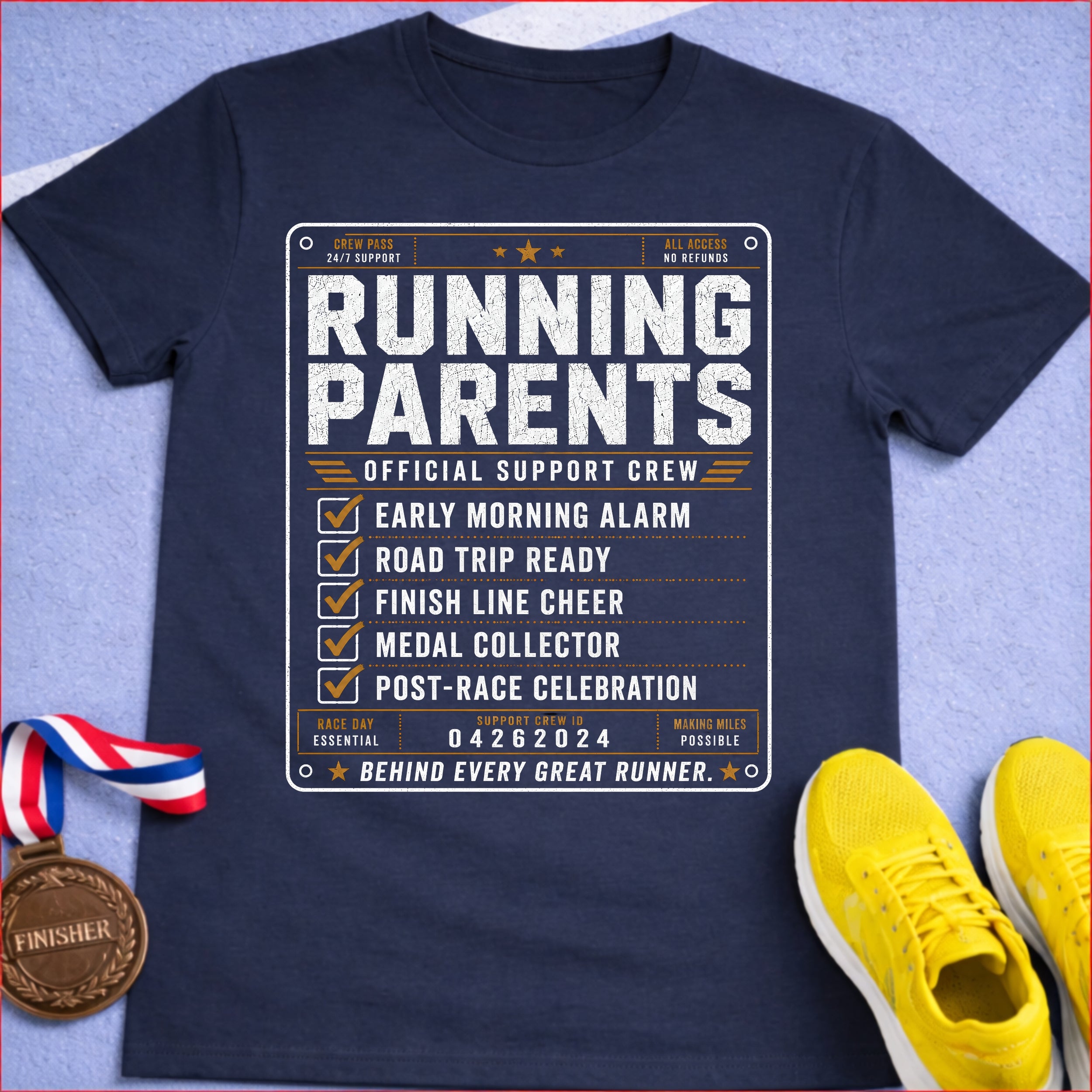 Running Parents Support Crew T-Shirt