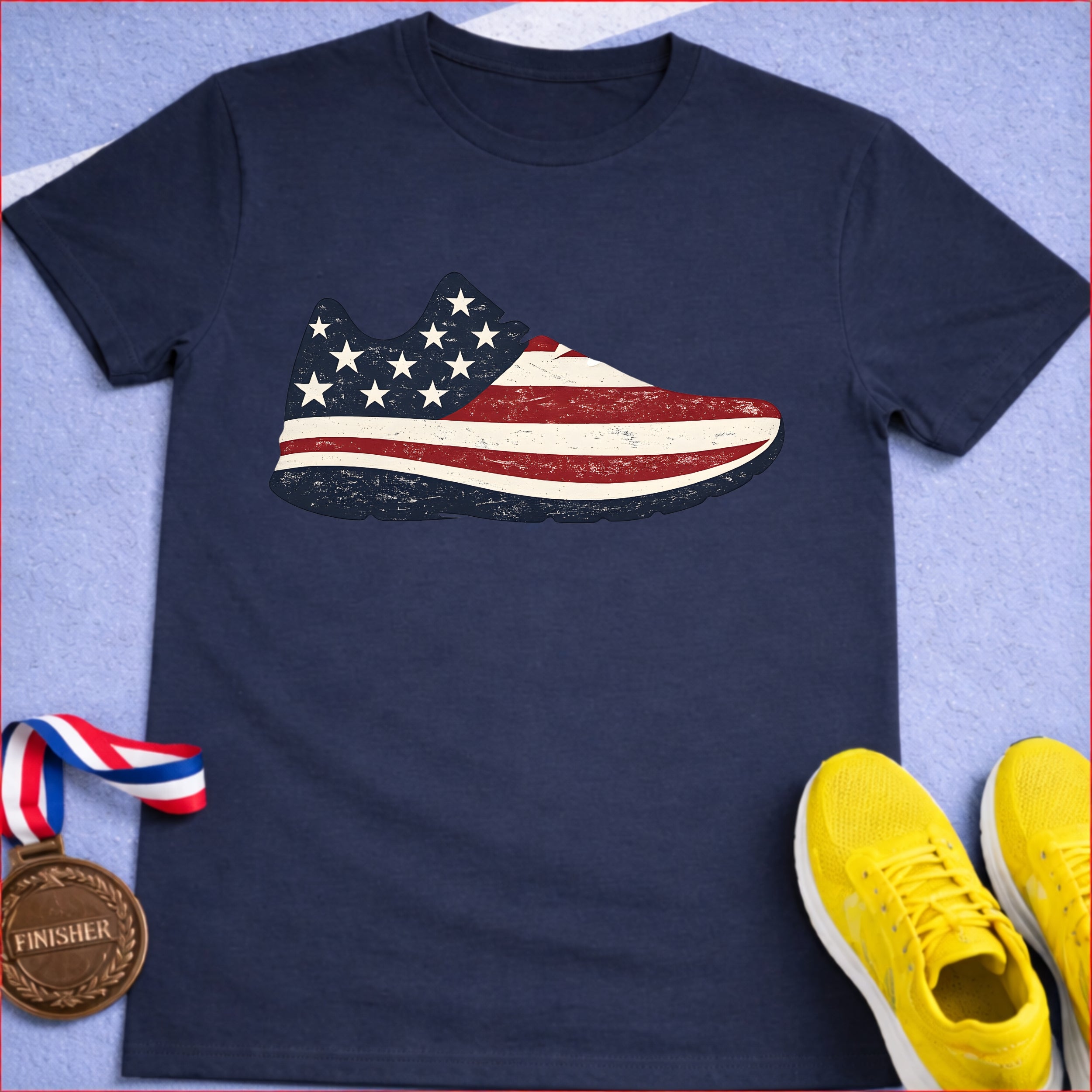 Patriotic Running Shoe T-Shirt