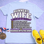 Runner's Wife Winter Race Day Checklist T-Shirt