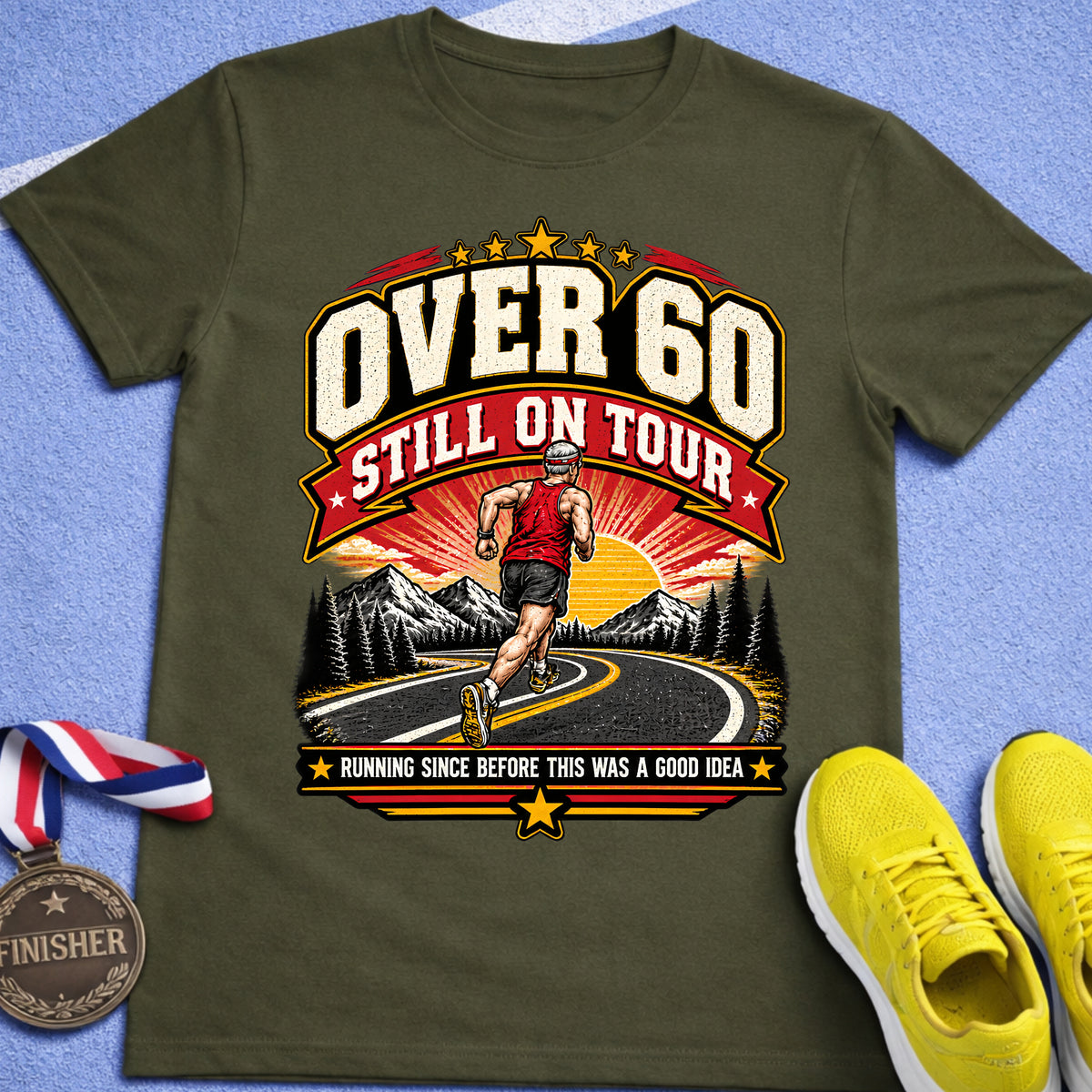 Over 60 Still on Tour T-Shirt