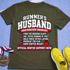 Runner's Husband Cold Weather Checklist T-Shirt