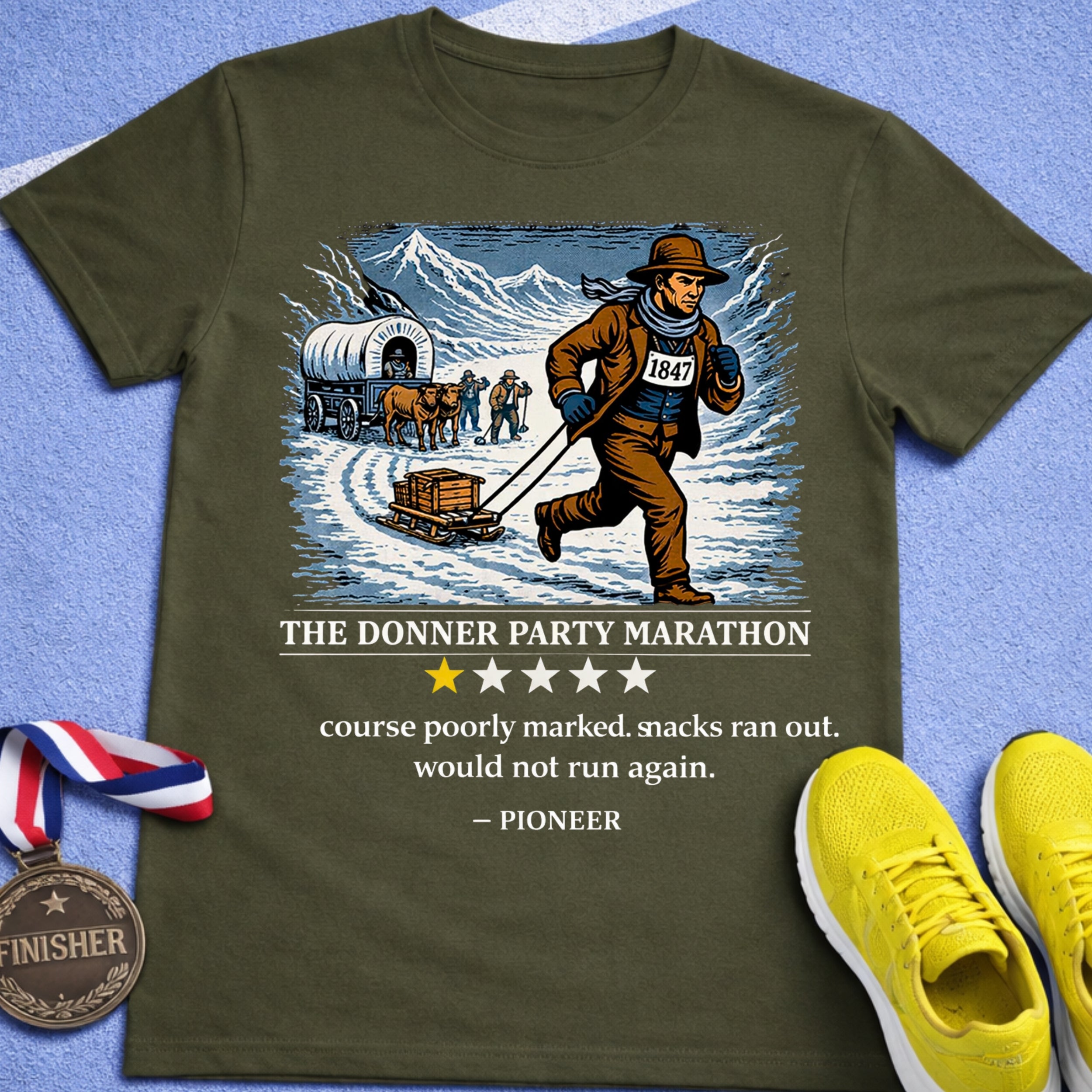 Donnor Party Marathon T-Shirt