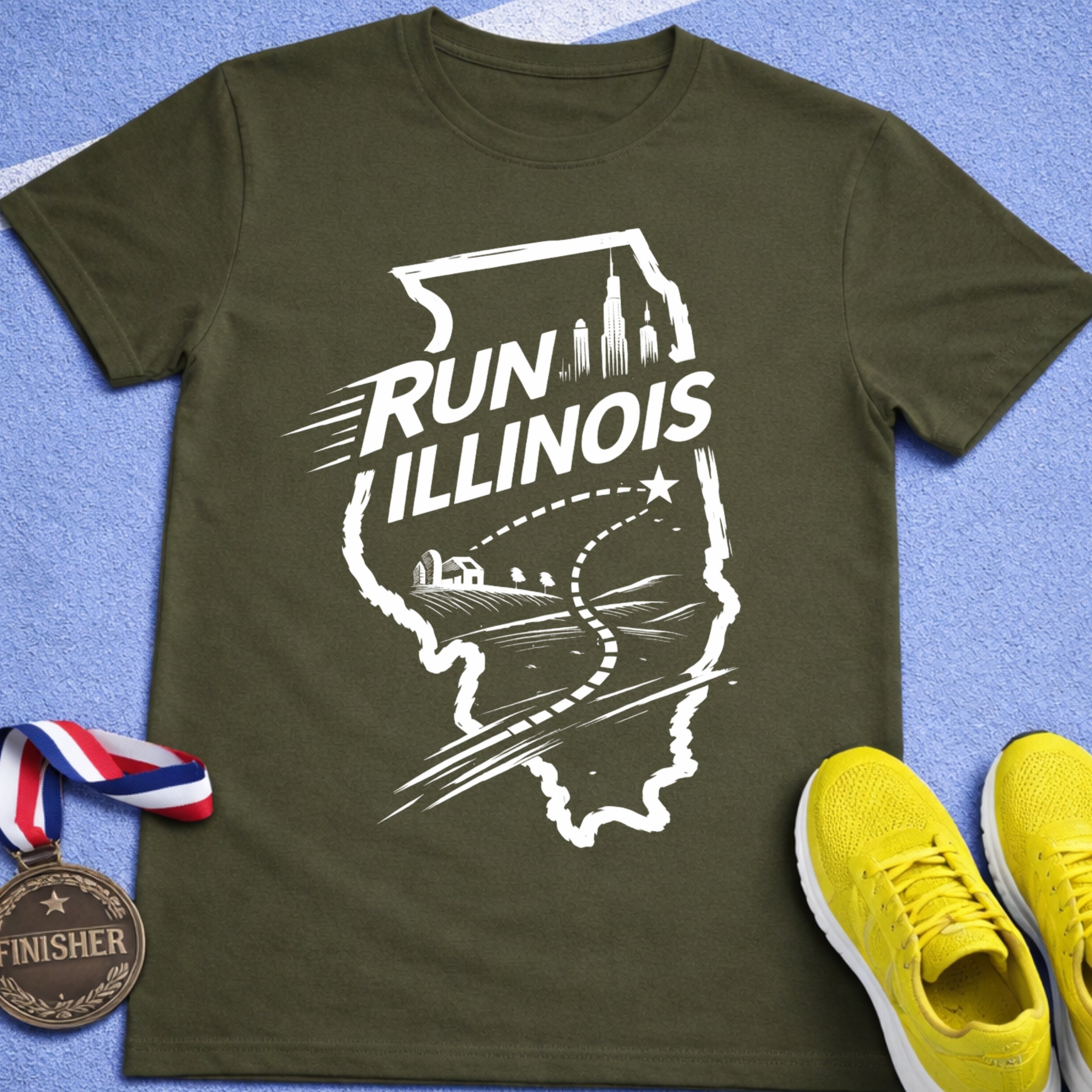 Run Illinois T-Shirt