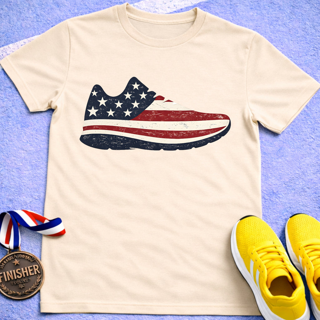 Patriotic Running Shoe T-Shirt