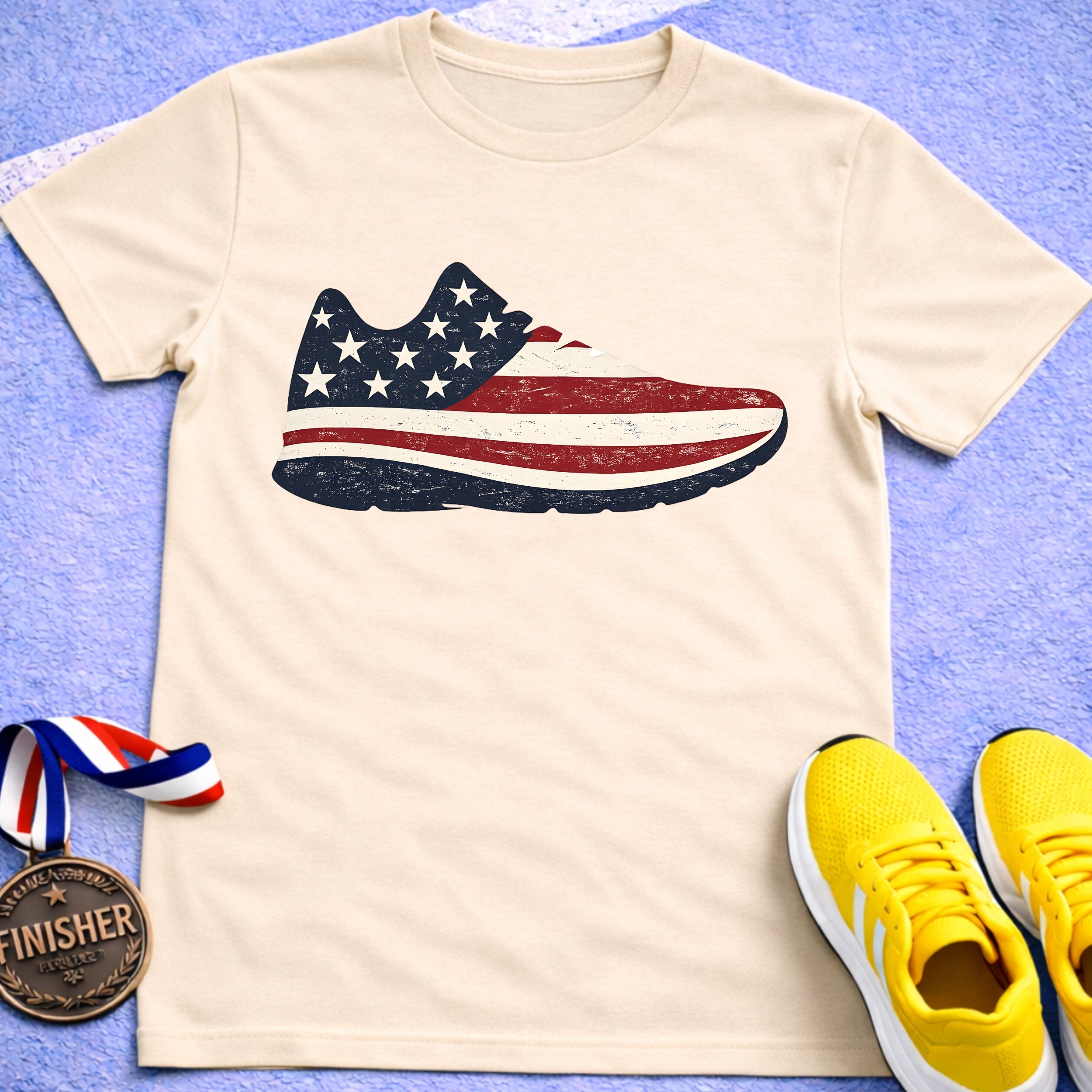 Patriotic Running Shoe T-Shirt