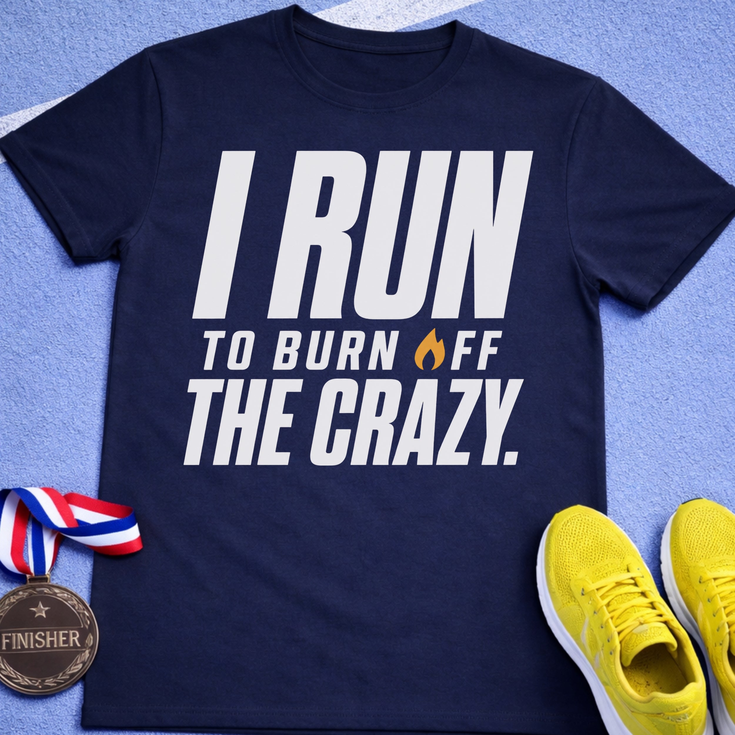 I Run To Burn Off The Crazy T-Shirt