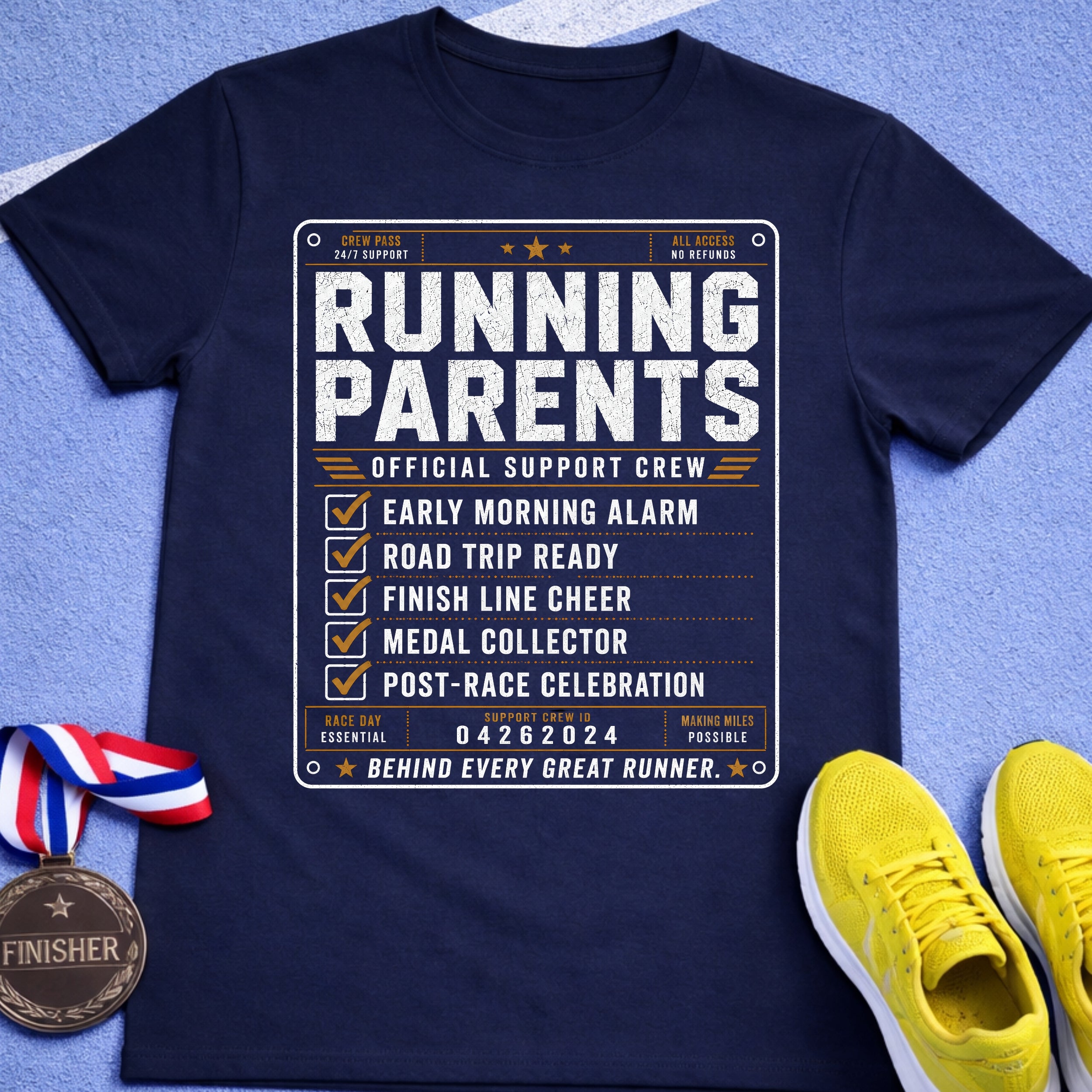 Running Parents Support Crew T-Shirt