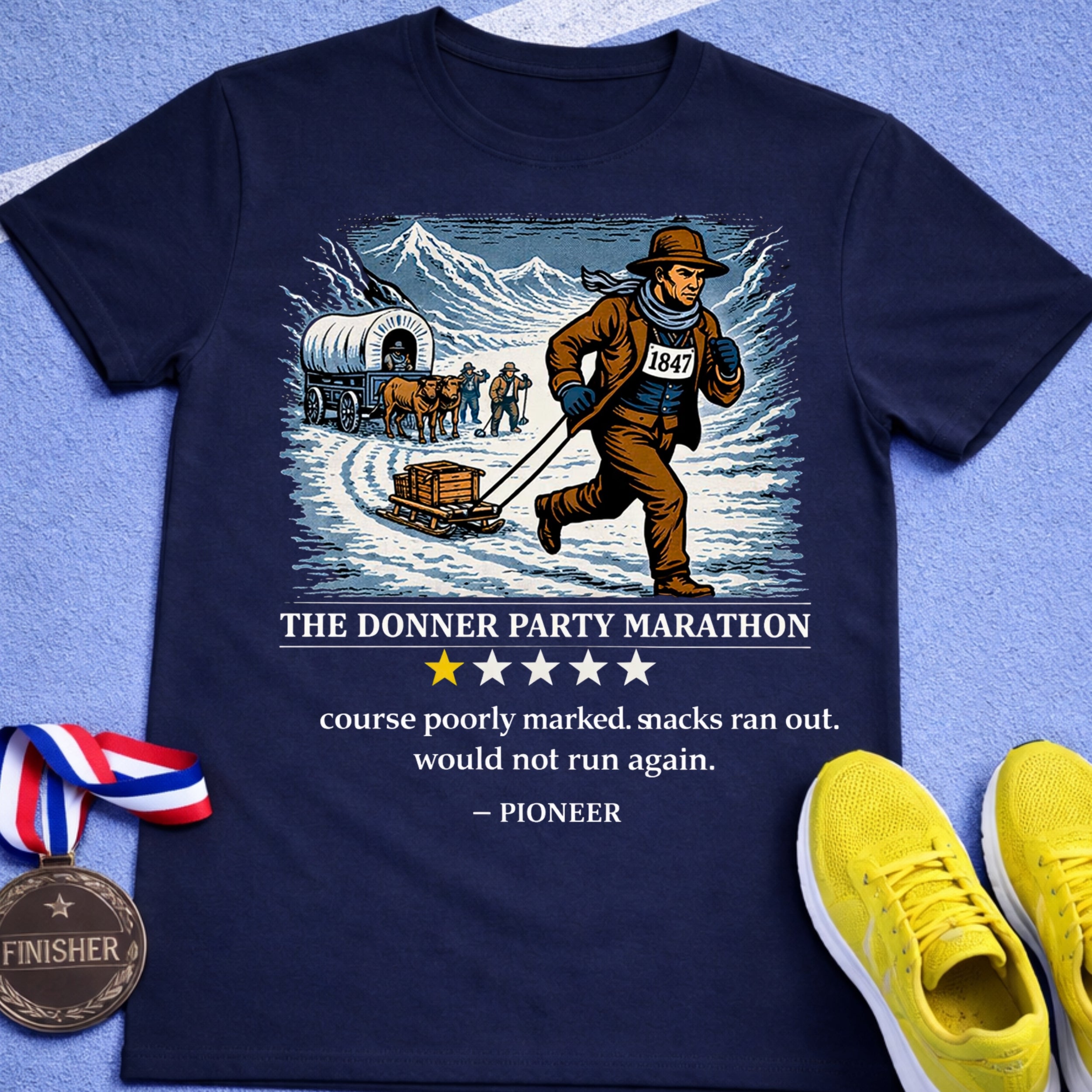 Donnor Party Marathon T-Shirt