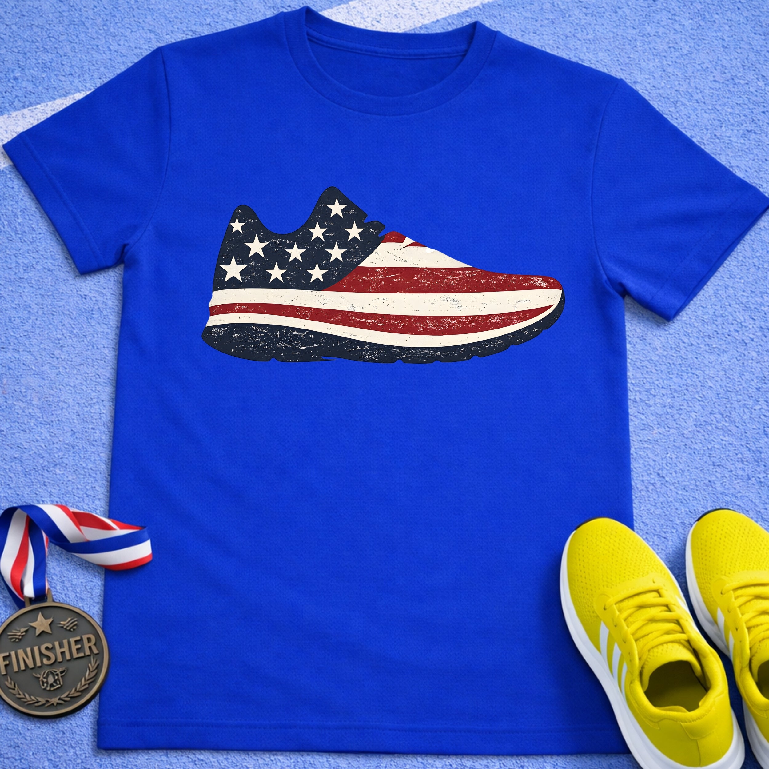 Patriotic Running Shoe T-Shirt