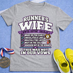 Runner's Wife Winter Support Checklist T-Shirt
