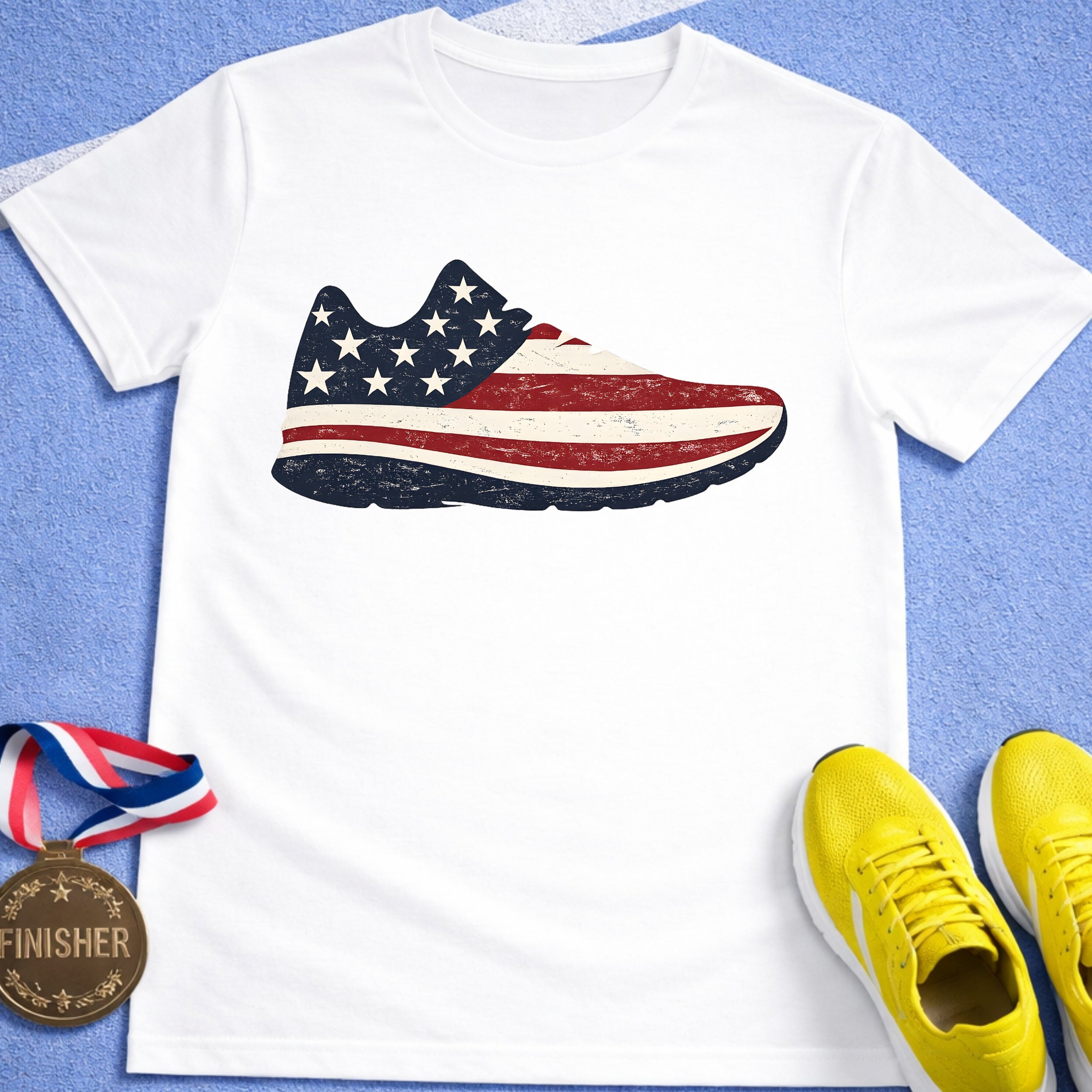 Patriotic Running Shoe T-Shirt