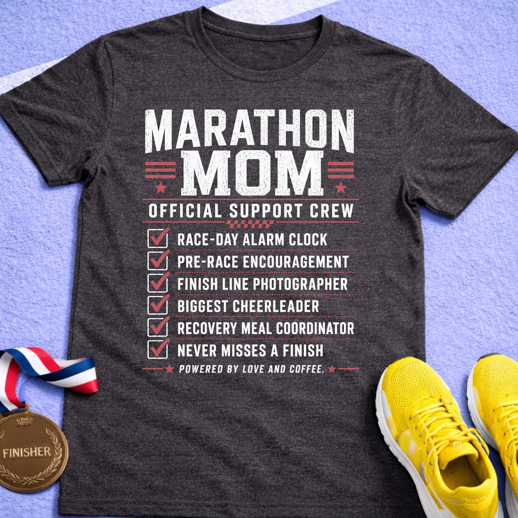 Marathon Mom Support Crew T-Shirt