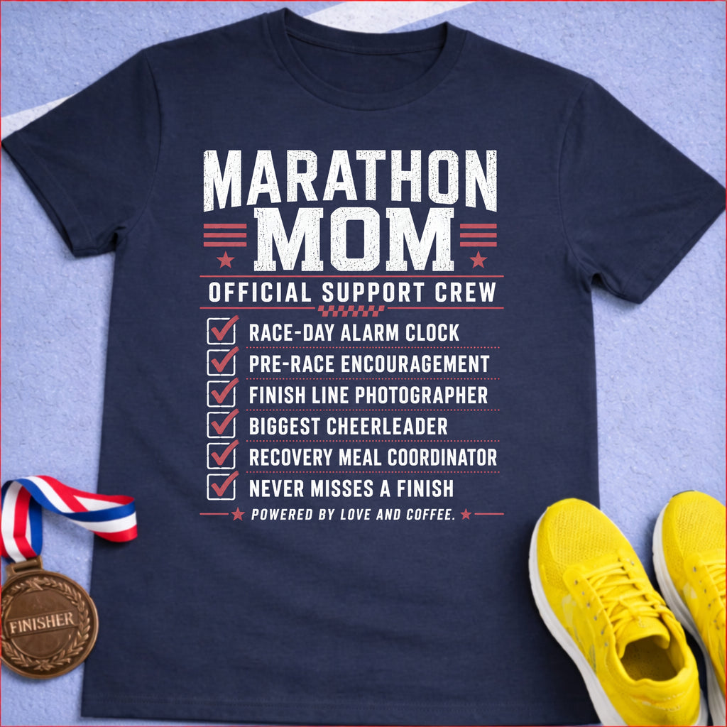 Marathon Mom Support Crew T-Shirt