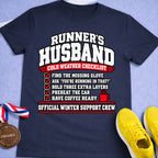 Runner's Husband Cold Weather Checklist T-Shirt