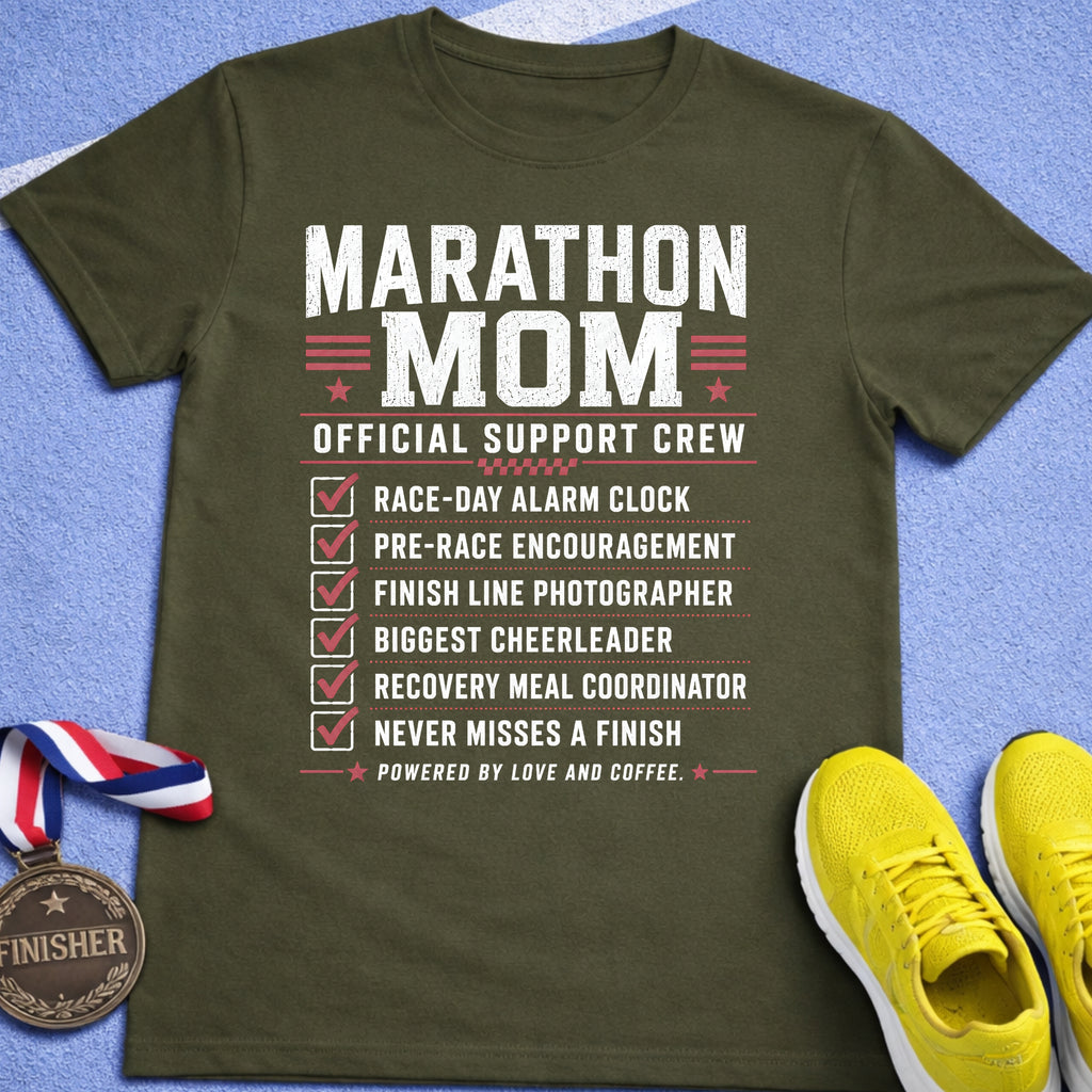 Marathon Mom Support Crew T-Shirt