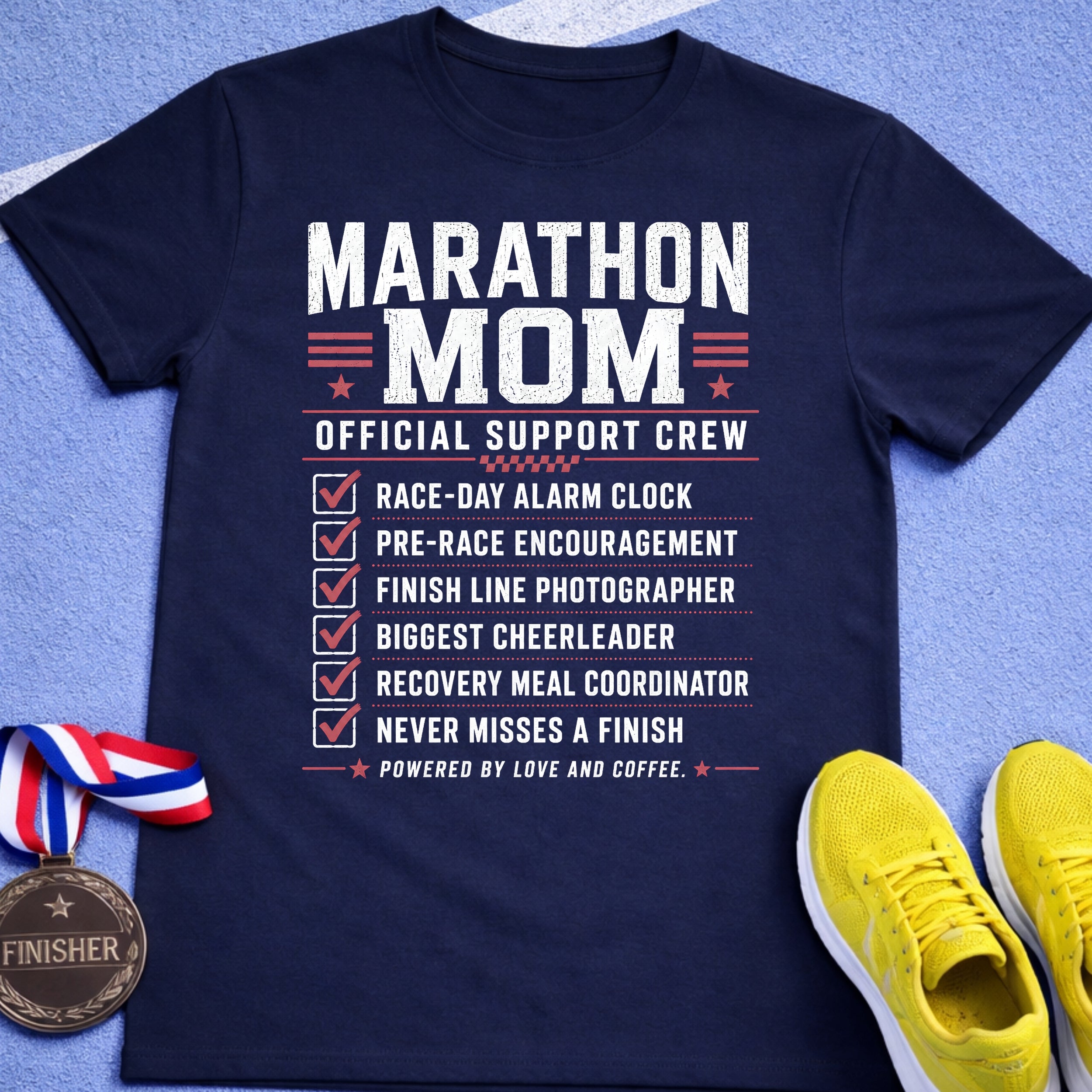Marathon Mom Support Crew T-Shirt