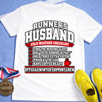 Runner's Husband Cold Weather Checklist T-Shirt